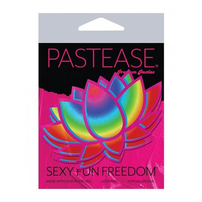 Pastease Acid Lotus Rainbow Pasties O/s - Fabric & Feel