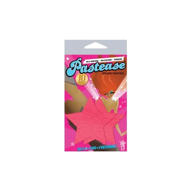 Pastease Basic Star Black Light Reactive - Neon Pink O/s - Fabric & Feel