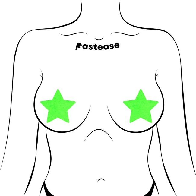 Pastease Glow in the Dark Stars Pasties - Fit & Sizing