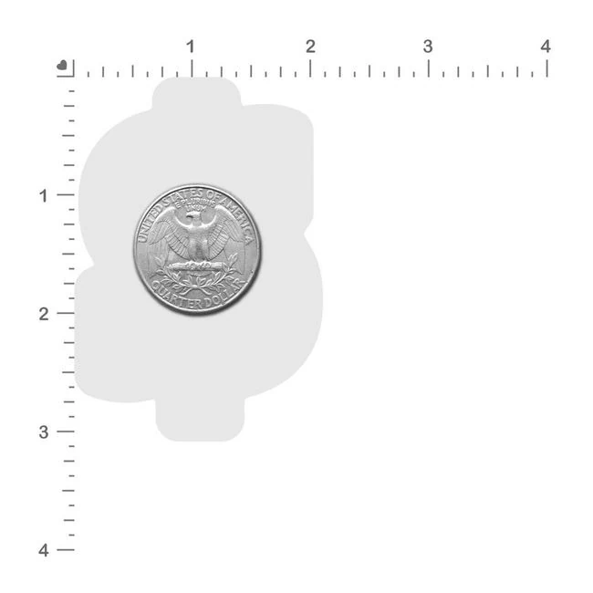Pastease Green Glitter Dollar Sign - Fit & Sizing