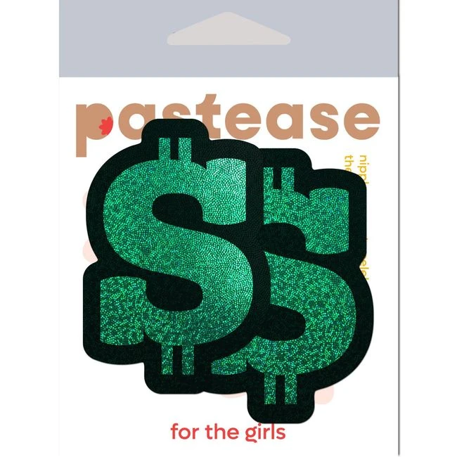Pastease Green Glitter Dollar Sign - Design Details