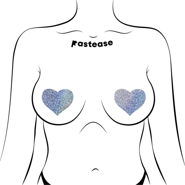 Pastease Hearts Silver Glitter - Design Details