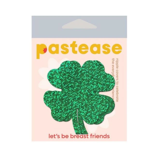 Pastease Holographic Green Clover Full Coverage - Fabric & Feel