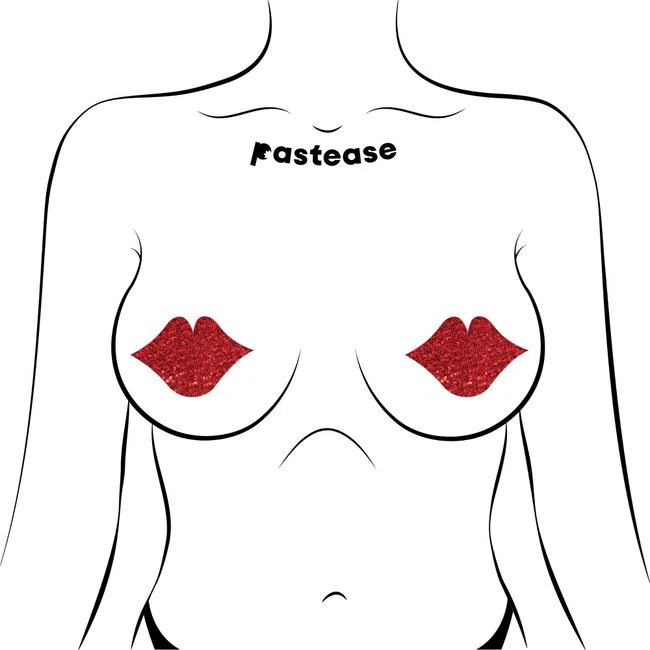 Pastease Lips Red Glittering - Fit & Sizing