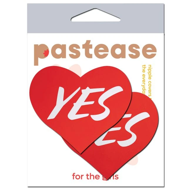 Pastease Love Yes Red Heart Pasties - Fabric & Feel