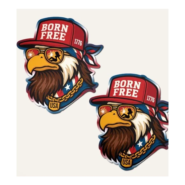 Pastease Patriotic Born Free Red White & Blue A/glory Nippl - Overview