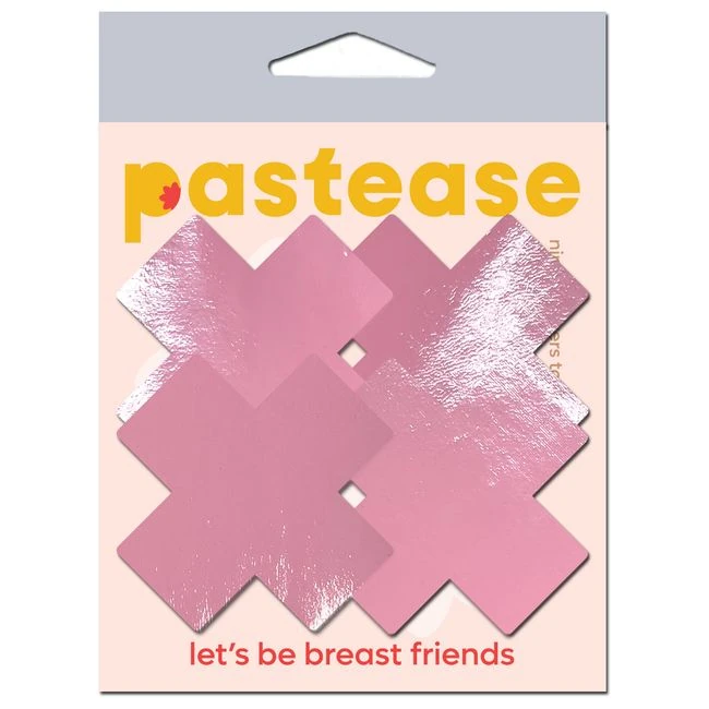 Pastease Plus X Faux Latex Baby Pink Crosses - Choosing Between the Two Sizes