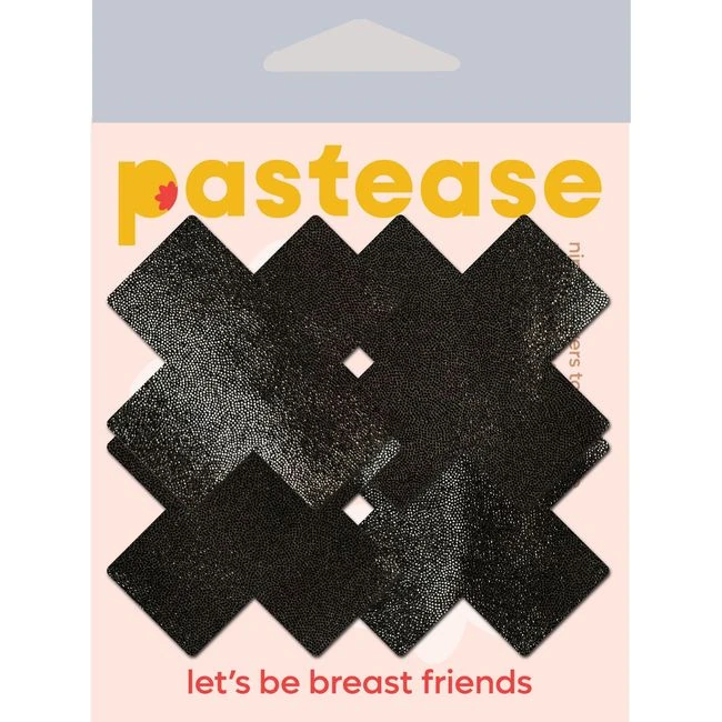 Pastease Petite Plus X Small Liquid Black Cross 2 Pairs - Fabric & Feel