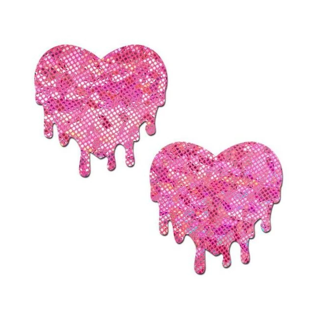 Pastease Pink Melty Heart Shattered Glass Disco Ball - Fabric & Feel