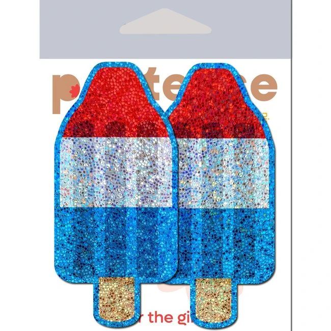 Pastease Red White & Blue Ice Pop Glitter - Fit &amp; Sizing