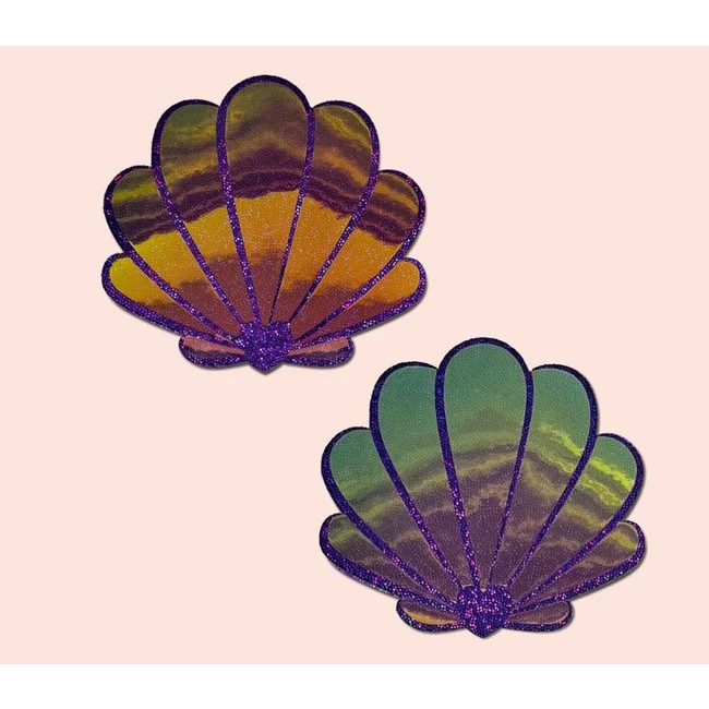 Pastease Seashell Opalescent Purple & Gold - Fabric & Feel