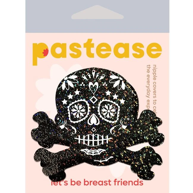 Pastease Skull Black Glitter Candy - Design Details