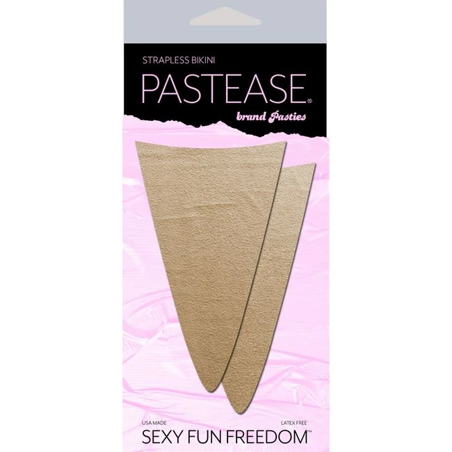 Pastease Strapless Bikini Merkins Nude - Fabric & Feel