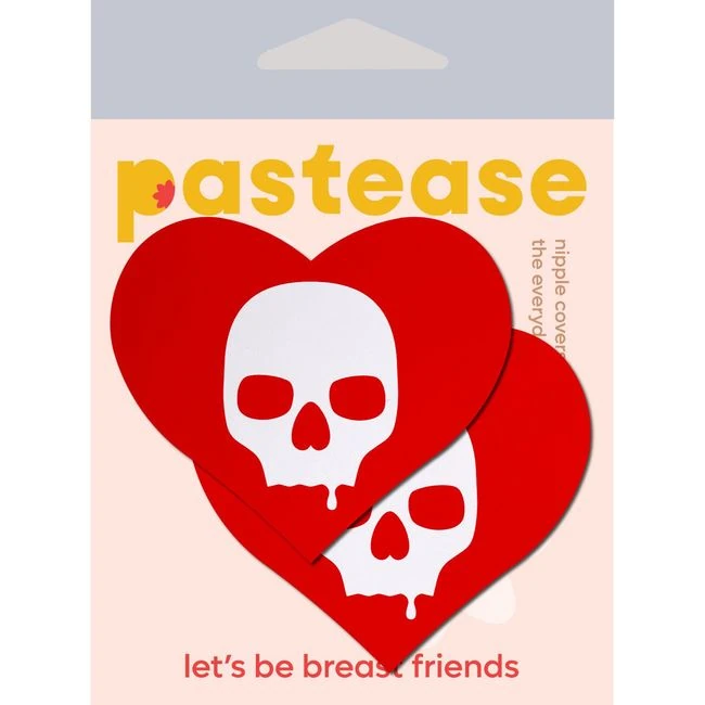 Pastease Sullen Skull Red Hearts - Fit & Sizing
