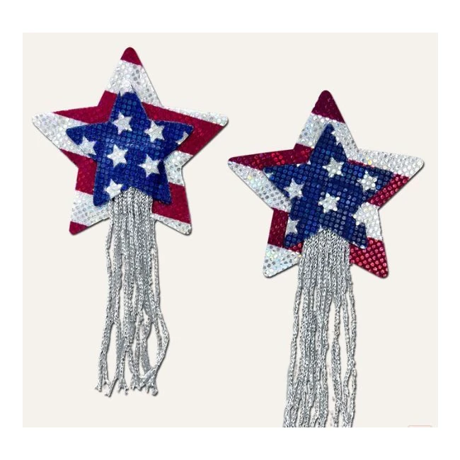 Pastease Tassel A/patriotic Sparkling Stars $ Stripes Usa - Key Details