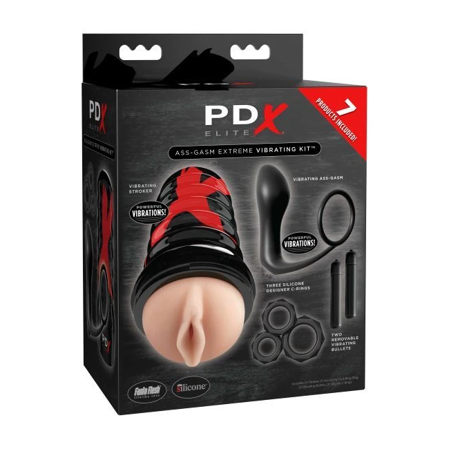 Pdx Elite Ass-gasm Vibrating Kit - Additional Details
