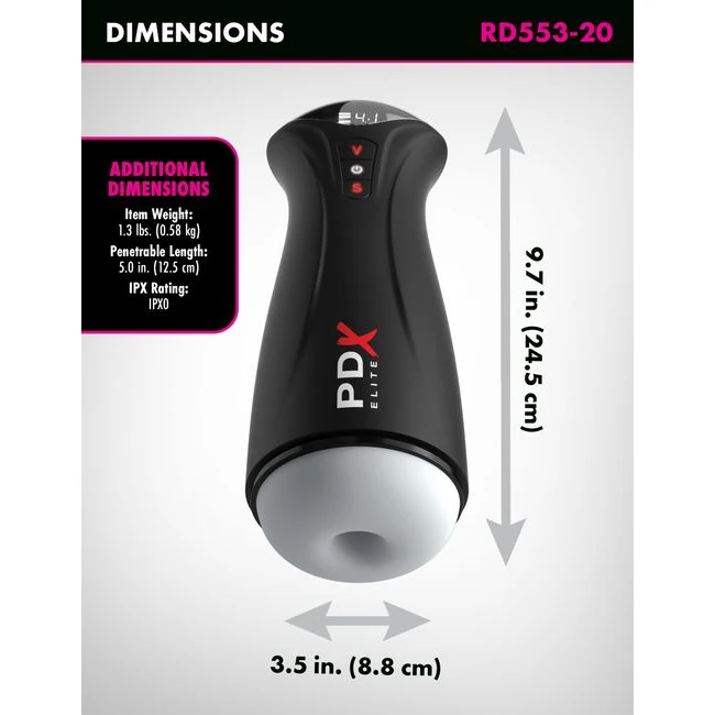 Pdx Elite Fap-gasm Frosted - Experience Intensity and Customization