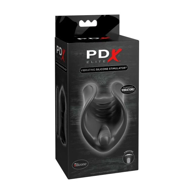 Pdx Elite Vibrating Silicone Stimulator - Grip & Control
