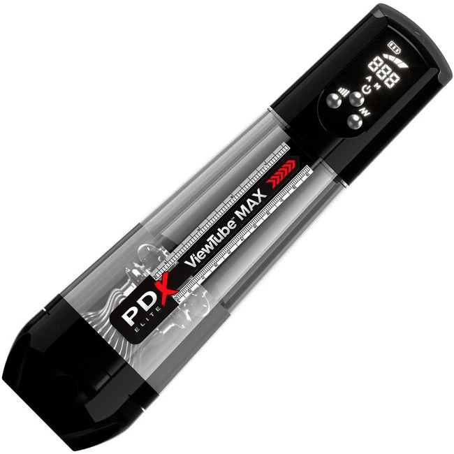 Pdx Elite Viewtube Max View Black - Suction, Tightness and Control