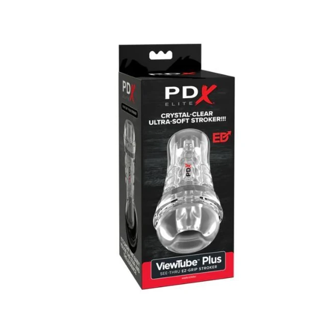 Pdx Elite Viewtube See-Thru Stroker - Internal Texture and Channel Design