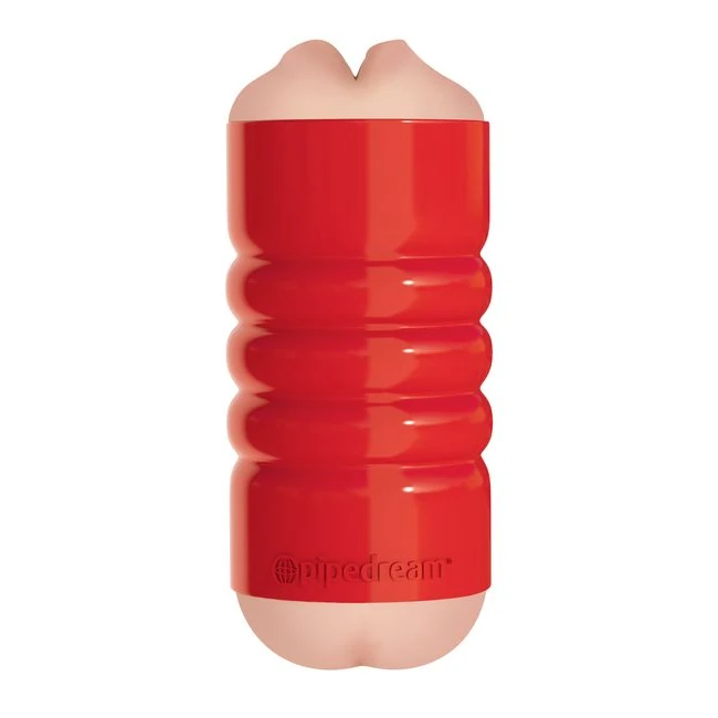 Pdx Extreme Tight Grip Mouth & Ass Masturbator Red/light - Experience Unmatched Realism and Sensation