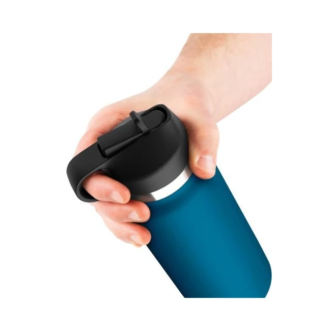 Pdx Plus Fuck Flask Private Pleaser Discreet Stroker Blue Bottle - Suction and Grip Control