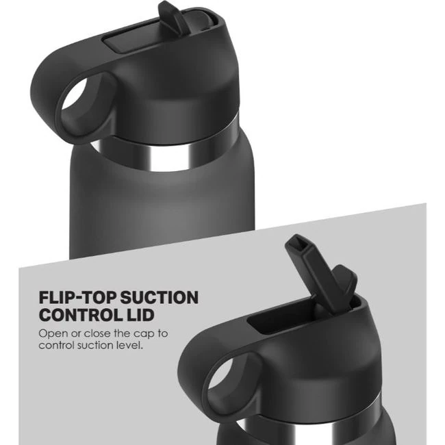Pdx Plus Fuck Flask Secret Delight Discreet Stroker Grey Bottle - Grip, Suction and Tightness Control