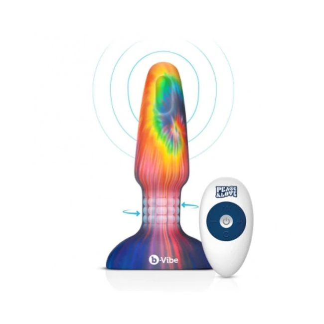 Peace & Love Tie Dye Rimming Plug - Shape & Comfort