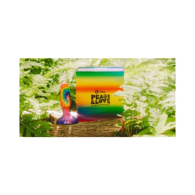 Peace & Love Tie Dye Rimming Plug - Material & Safety
