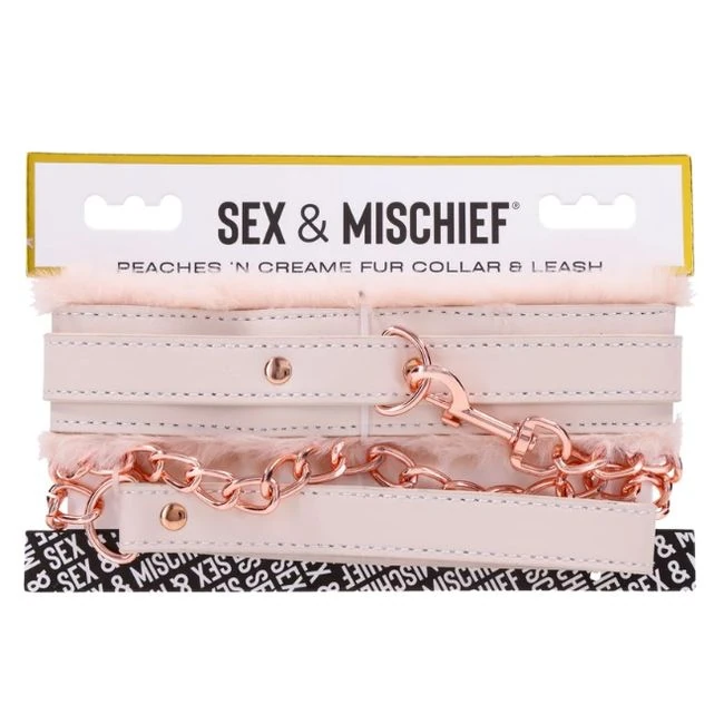 Peaches N Creame Fur Collar & Leash - Hardware & Fasteners