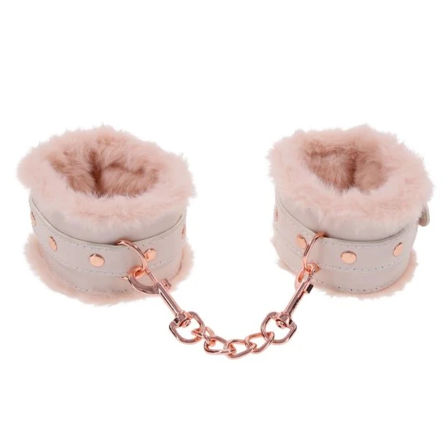 Peaches N Creame Fur Handcuffs - Hardware & Fasteners