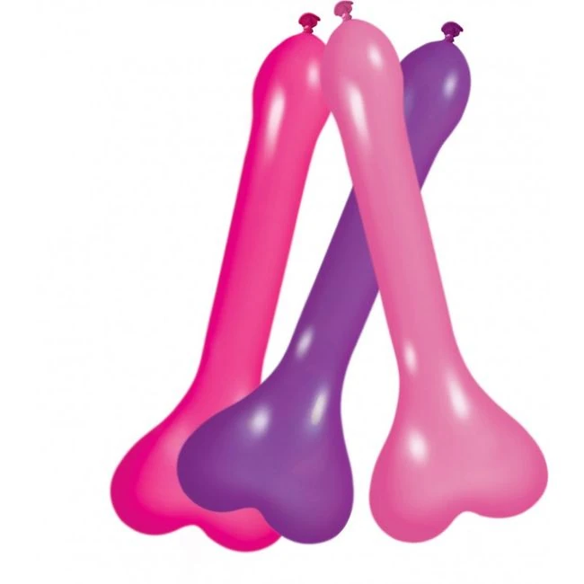 Pecker Balloons Asst 6pc Box - Key Details