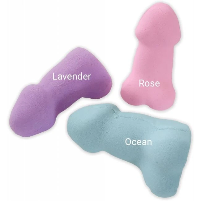 Pecker Bath Bomb 3pk Scented Lavender Rose & Ocean - by HOTT Products