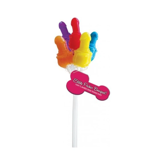 Pecker Candy Bouquet 72 Pcs Pail Display - Key Details