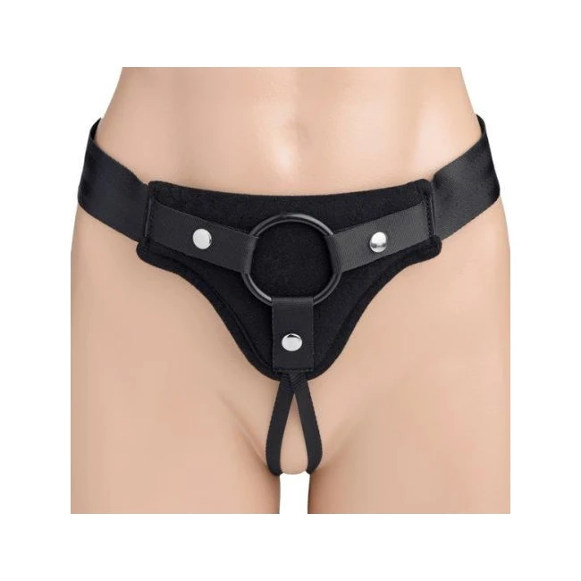 Peg Me Padded Strap on Harness with Back Support - Shape & Texture