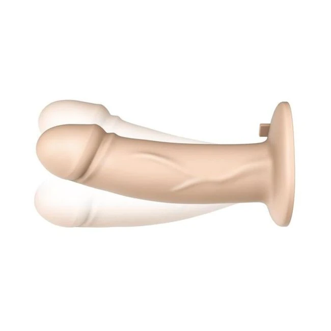 Pegasus 6.5" Realistic Dildo - Cream - Material Feel & Construction