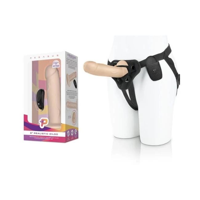 Pegasus 8" Realistic Dildo - Cream - Material Feel & Quality