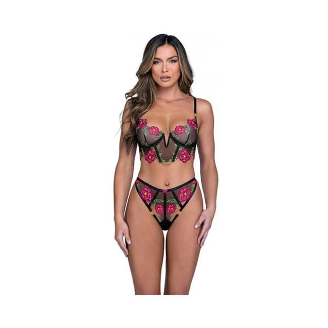 Peony Paradise Underwire Bralette & G-string - Fabric & Feel