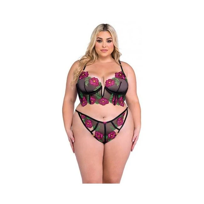 Peony Paradise Underwire Bralette & G-string - Fit & Sizing