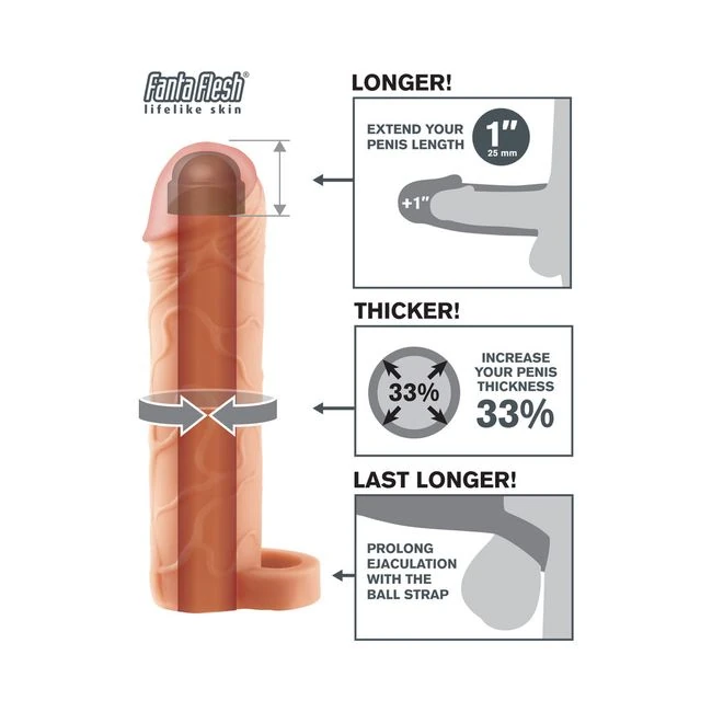 Perfect 1 Inch Extension with Ball Strap Beige - Overview
