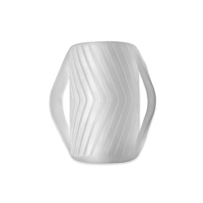 Perfect Fit Male Masturbator W/ Grip Clear - Internal Texture and Stimulation