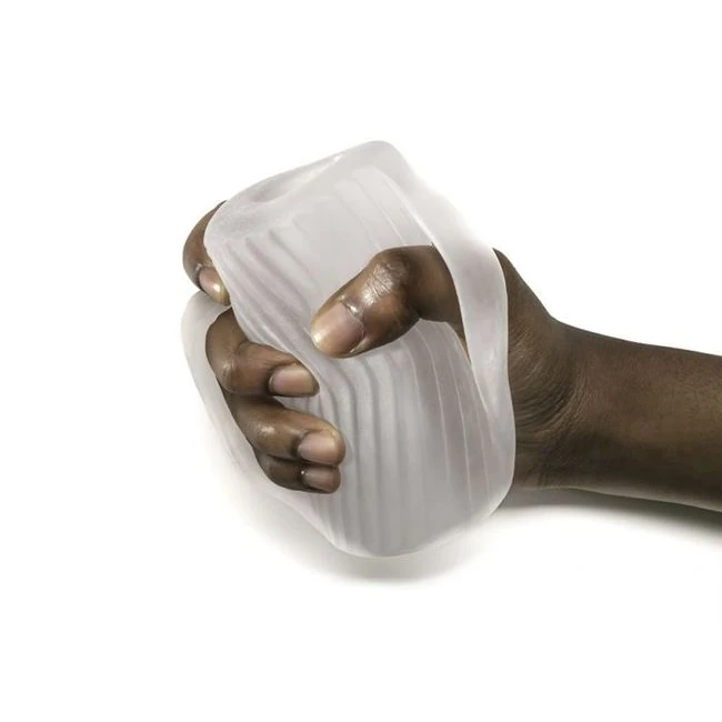 Perfect Fit Male Masturbator W/ Grip Clear - Grip & Control