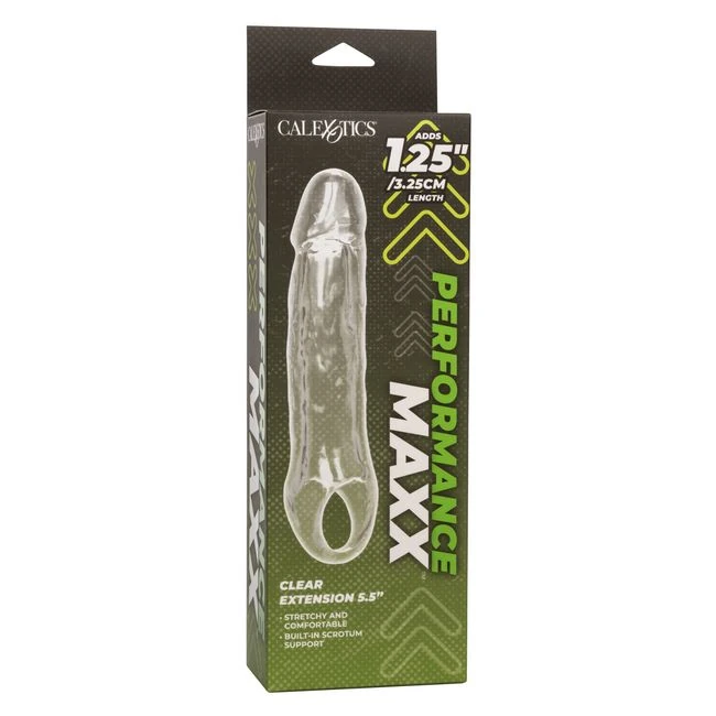 Performance Maxx Clear Extension 5.5 Inch - Internal Texture and Stimulation