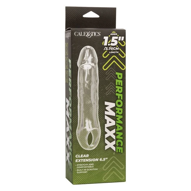 Performance Maxx Clear Extension 6.5 Inch - Internal Texture and Stimulation
