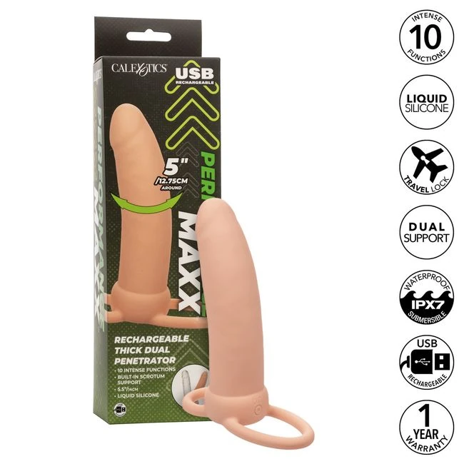 Performance Maxx Thick Dual Penetrator Ivory - Physical Specifications & Materials