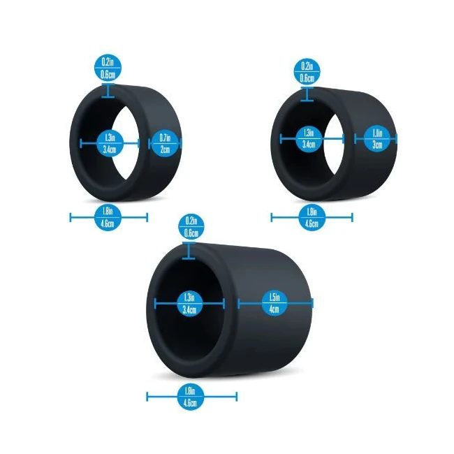 Performance Plus Accelerate 3 Cock Ring Plat/black - Design &amp; Build