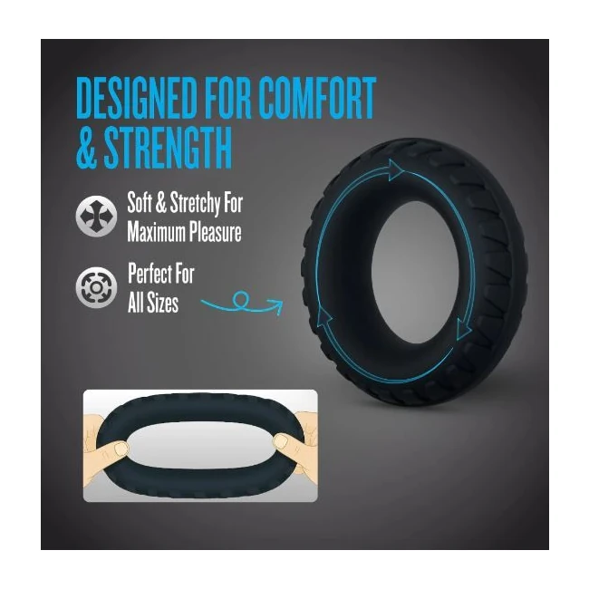Performance Plus Drift 3 Cock Ring Set Black - What Stands Out
