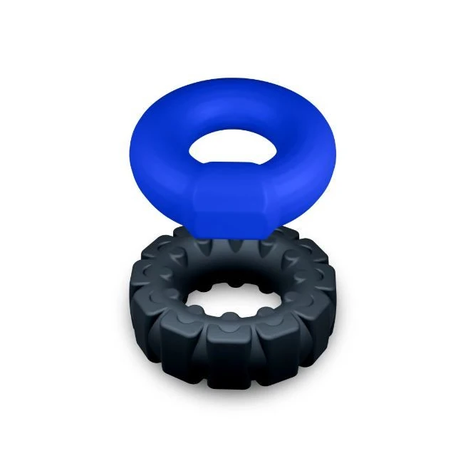 Performance Plus Engage 2 Cock Ring Set Plat/blk - Hardware &amp; Fasteners