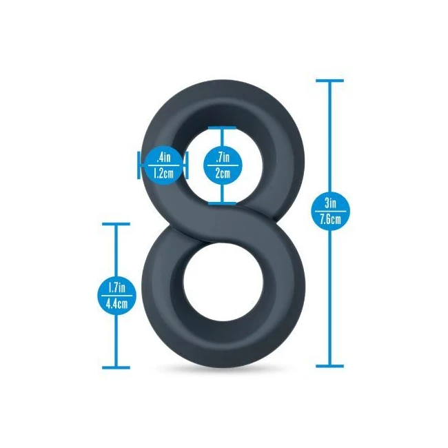 Performance Plus Launch Double Strap Cock&ball Ring Black - Key Details