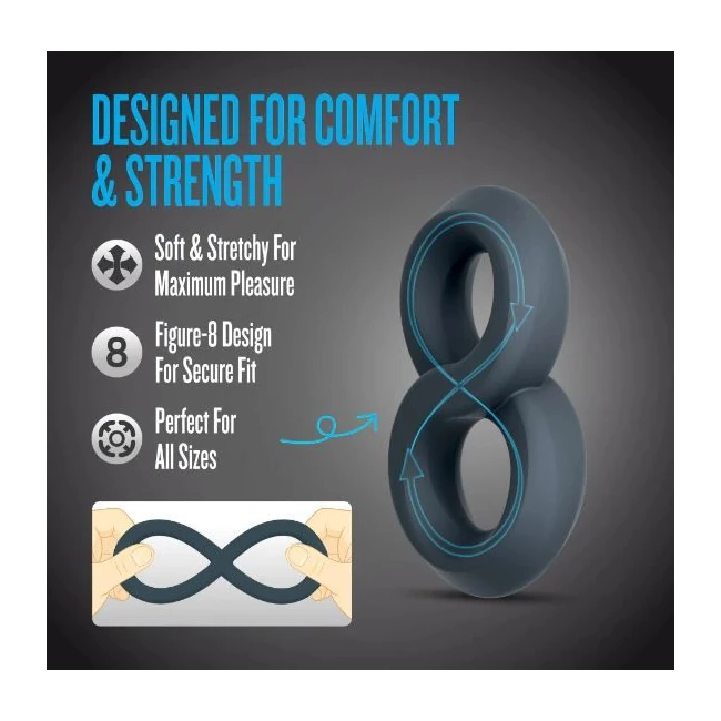 Performance Plus Launch Double Strap Cock&ball Ring Black - What Stands Out